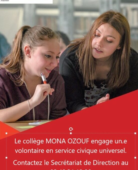 Service Civique au collège Mona OZOUF